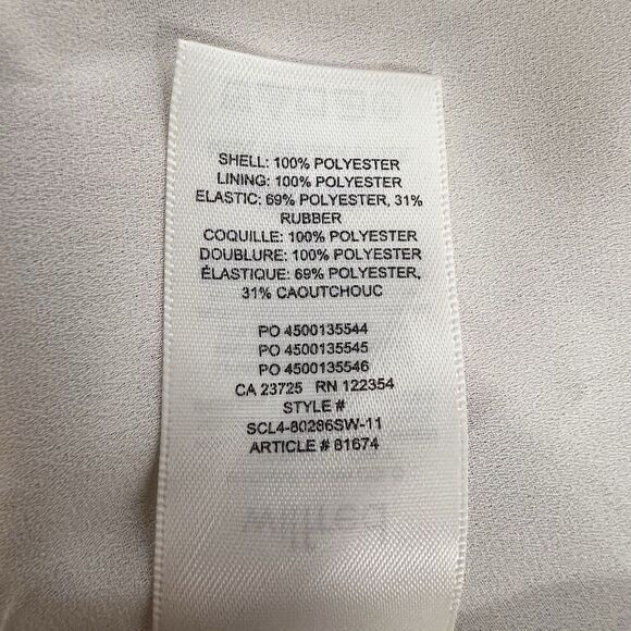 Wilfred Tempest Floral Square Neck Smocked Bodice Mini Dress Women’s Size M - Picture 9 of 11